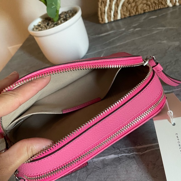 NWT , tory burch mini miller crossbody. Bag 145667 pink love - Picture 8 of 16